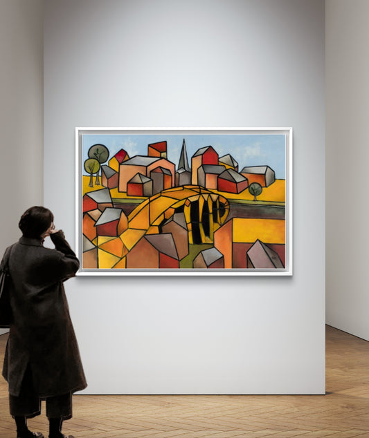 The Bridge by Stephen Roby. Framed Image.